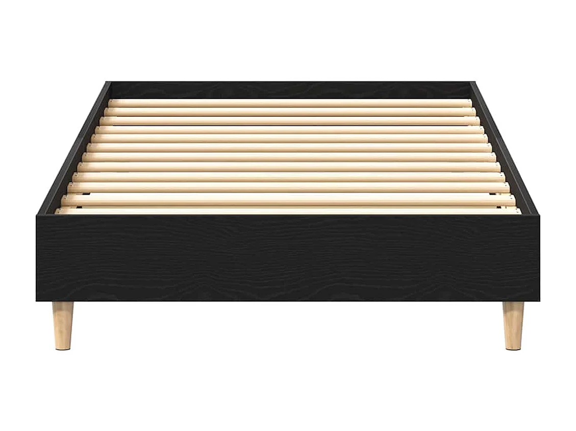 Lit simple | Lit adulte, enfant | Cadre de lit Chêne noir 100x200 cm Bois d'ingénierie