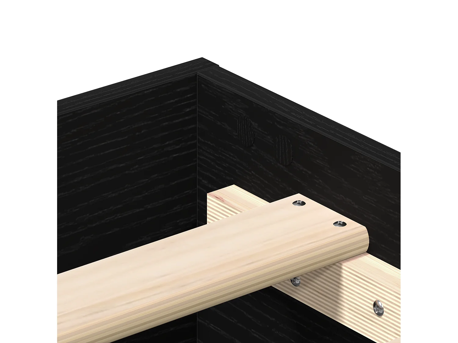 Lit simple | Lit adulte, enfant | Cadre de lit Chêne noir 100x200 cm Bois d'ingénierie