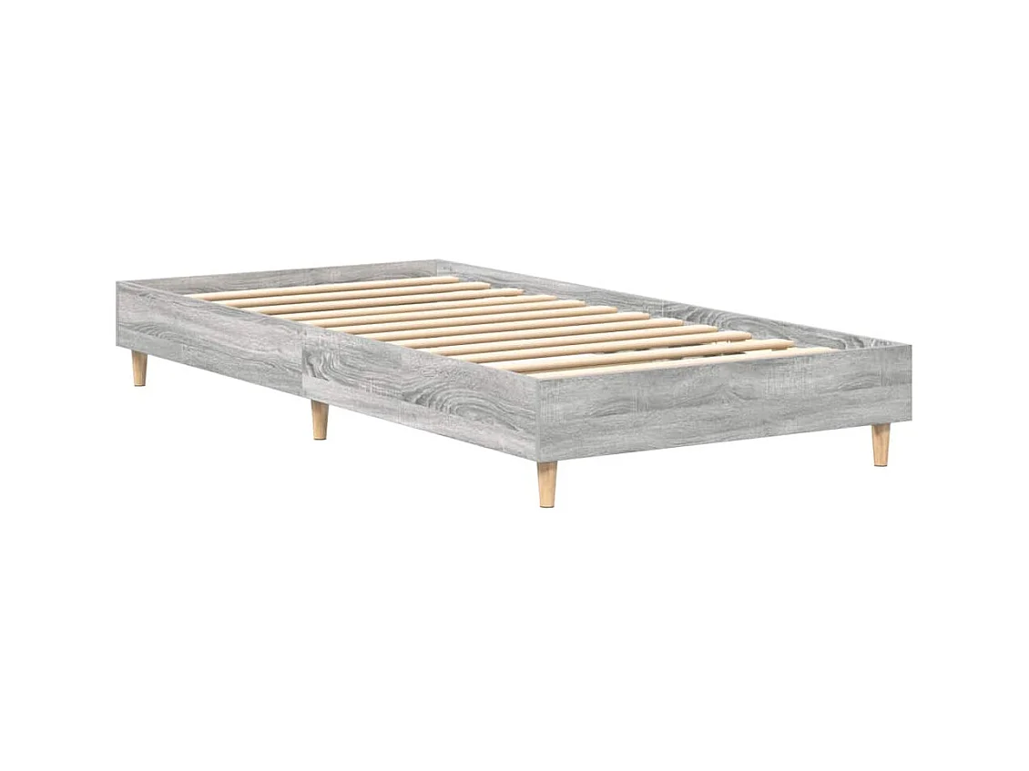 Lit simple | Lit adulte, enfant | Cadre de lit sonoma gris 100x200 cm