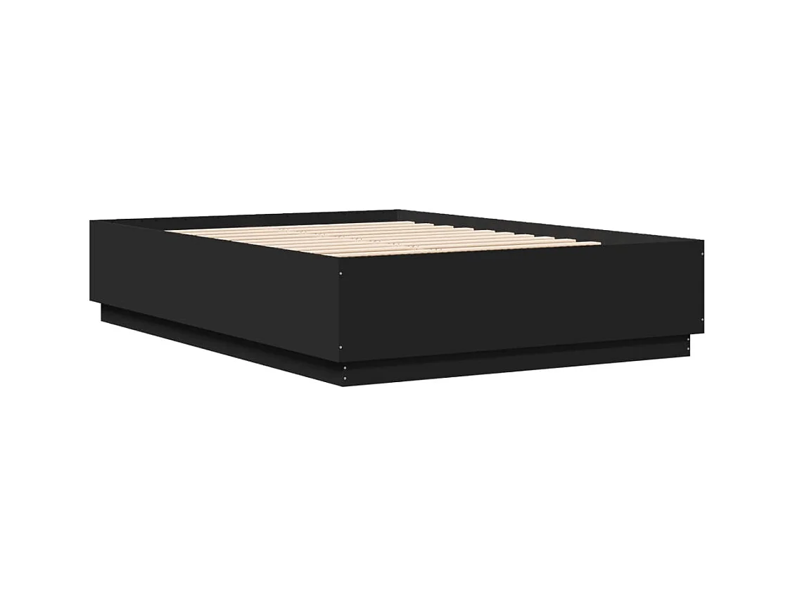 Lit double | Lit adulte | Cadre de lit avec LED noir 160x200 cm