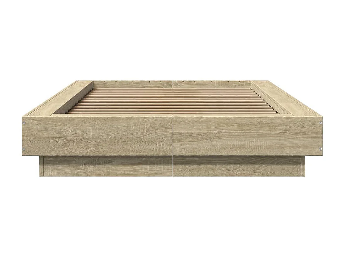 Lit simple | Lit adulte, enfant | Cadre de lit avec lumières LED 100x200 cm