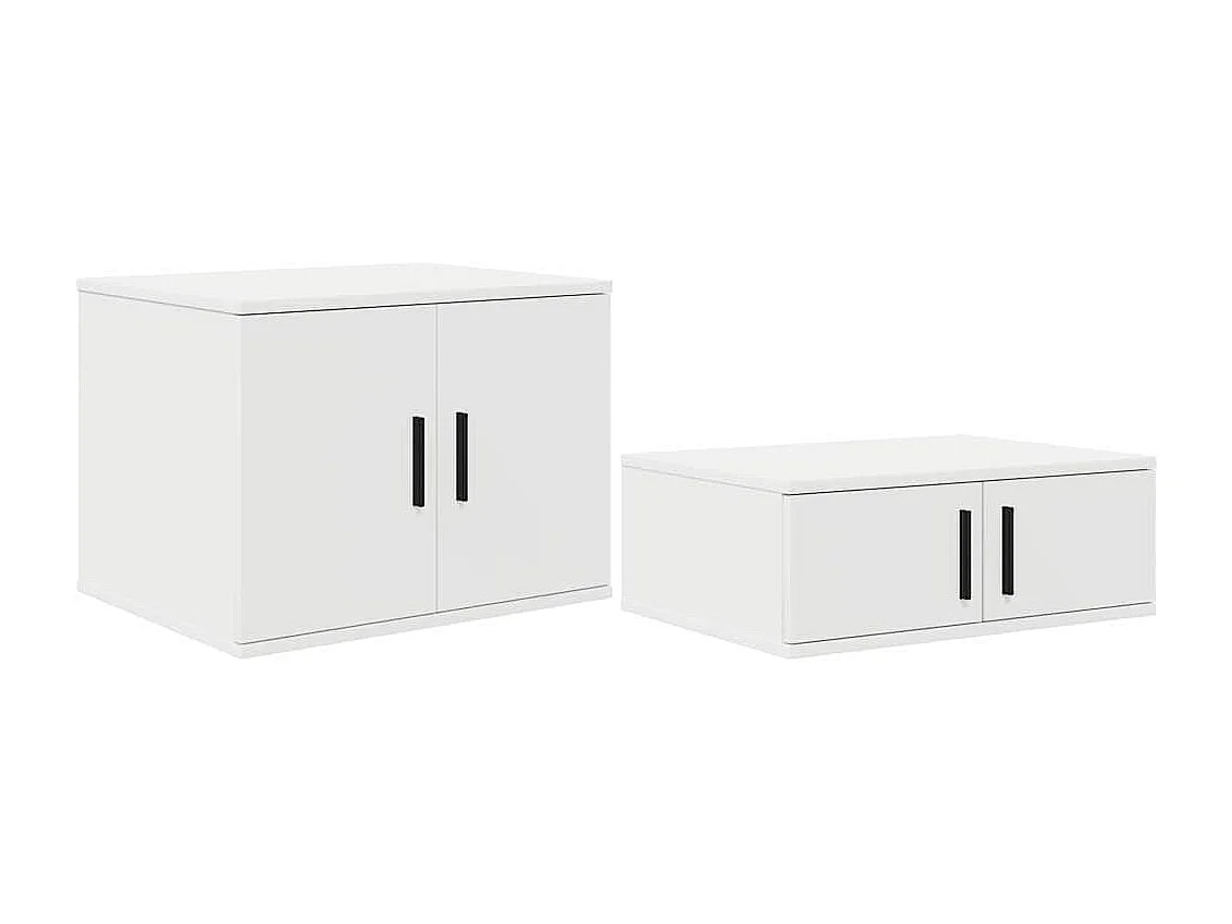 Lit simple | Lit adulte, enfant | Cadre de lit avec rangement Blanc 244x127x53.5 cm