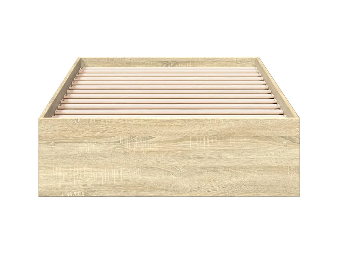 Lit simple | Lit adulte, enfant | Cadre de lit avec tiroirs chêne sonoma 90x200 cm