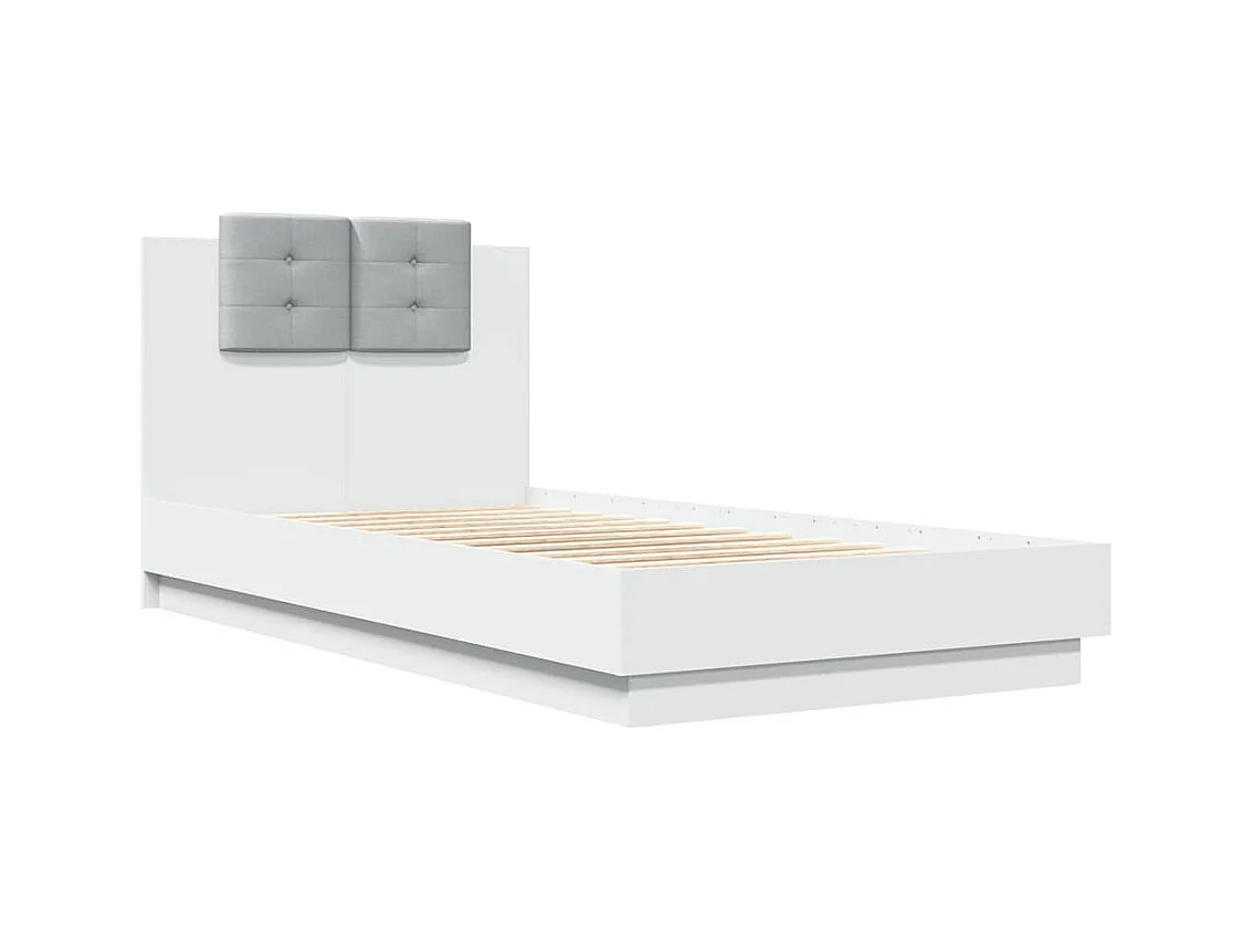 Lit simple | Lit adulte, enfant | Cadre de lit avec LED blanc 75x190 cm