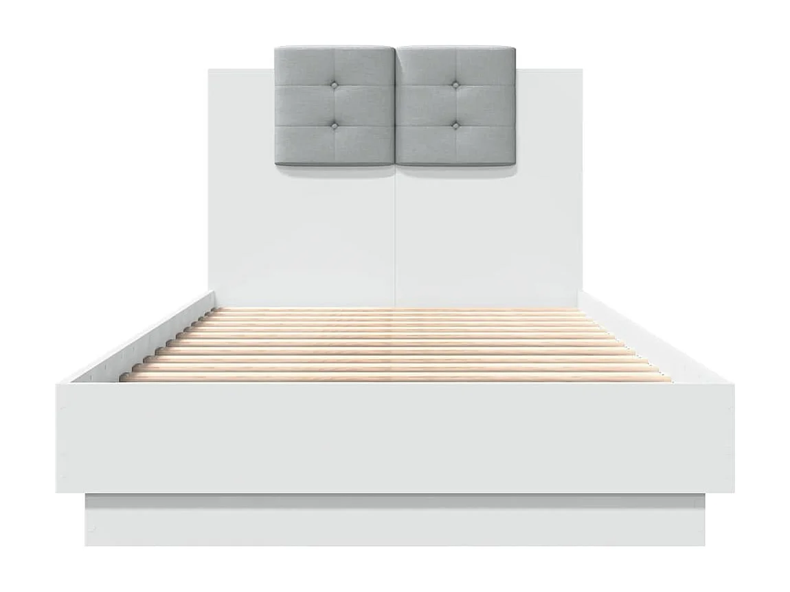 Lit simple | Lit adulte, enfant | Cadre de lit avec LED blanc 75x190 cm