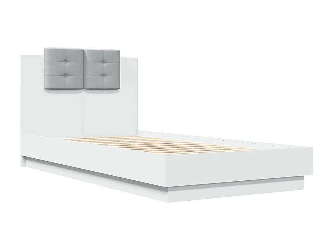 Lit simple | Lit adulte, enfant | Cadre de lit avec LED blanc 75x190 cm