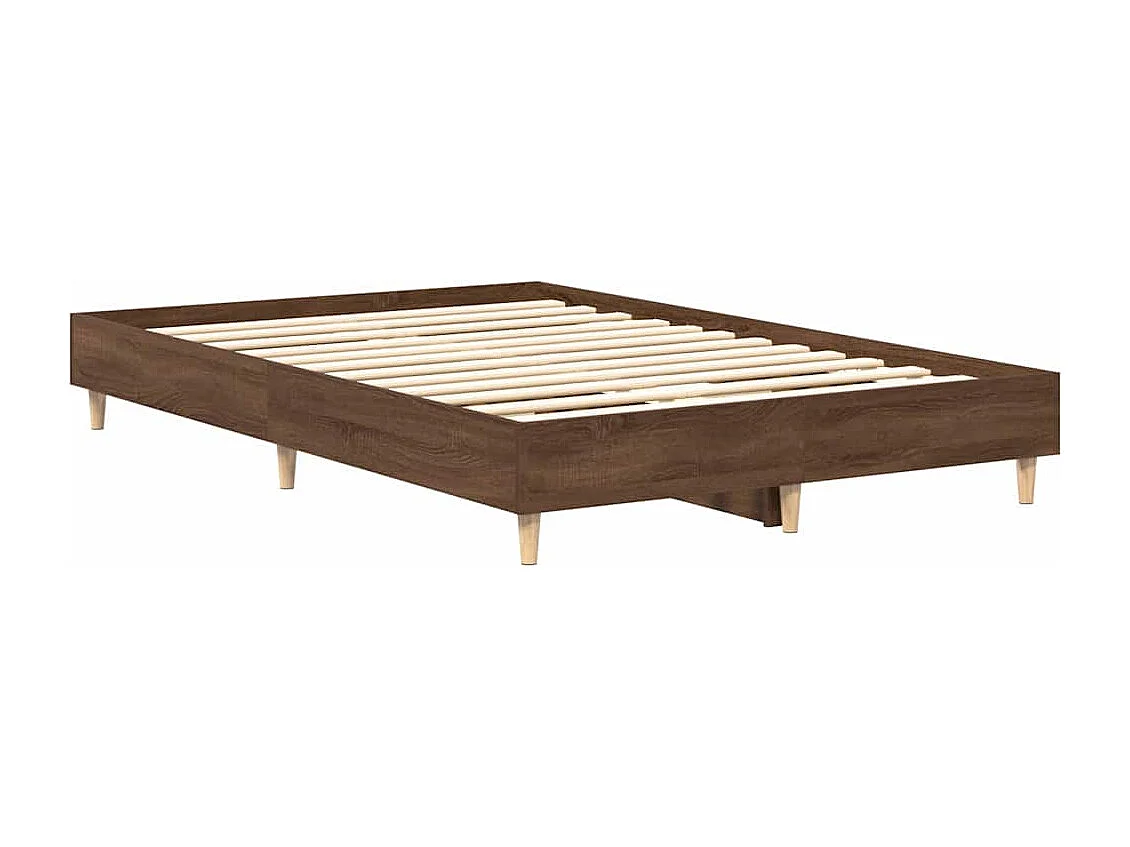 Lit double | Lit adulte | Cadre de lit chêne marron 140x190 cm