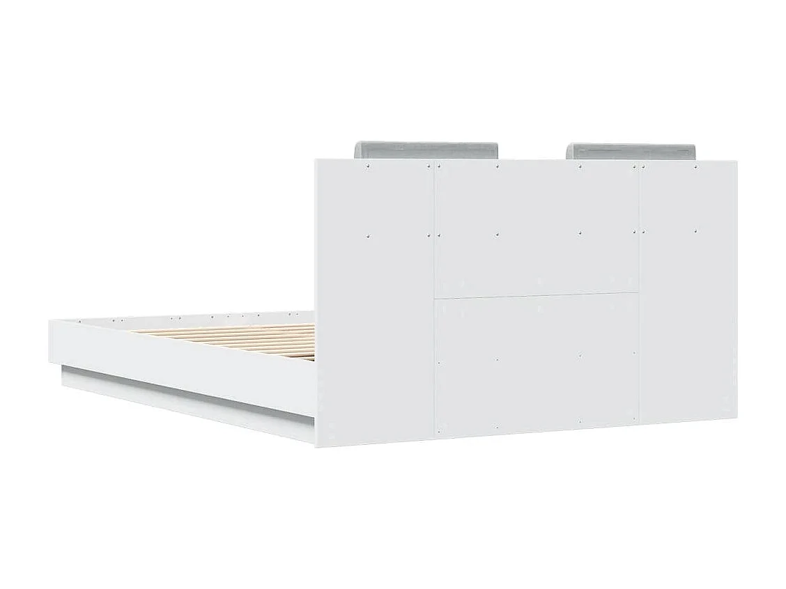 Lit double | Lit adulte | Cadre de lit avec LED blanc 150x200 cm