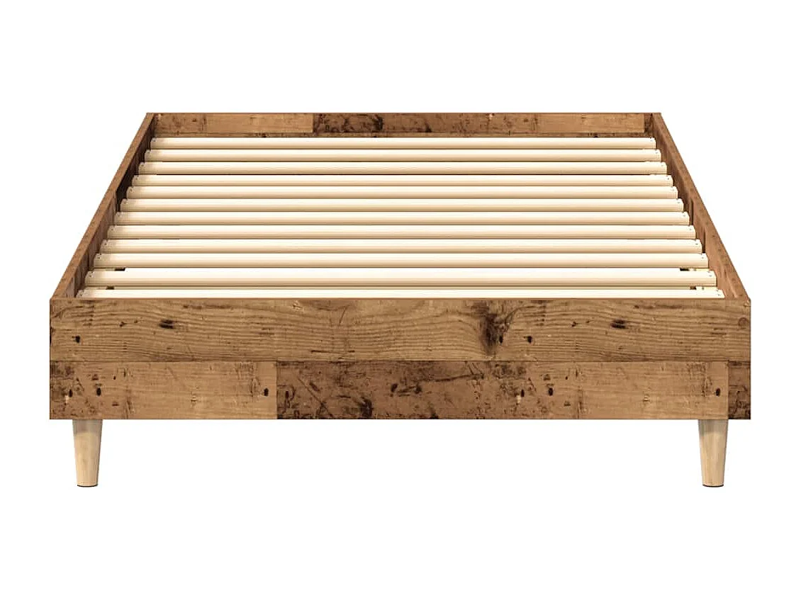 Lit simple | Lit adulte, enfant | Cadre de lit vieux bois 90x190 cm bois ingénierie