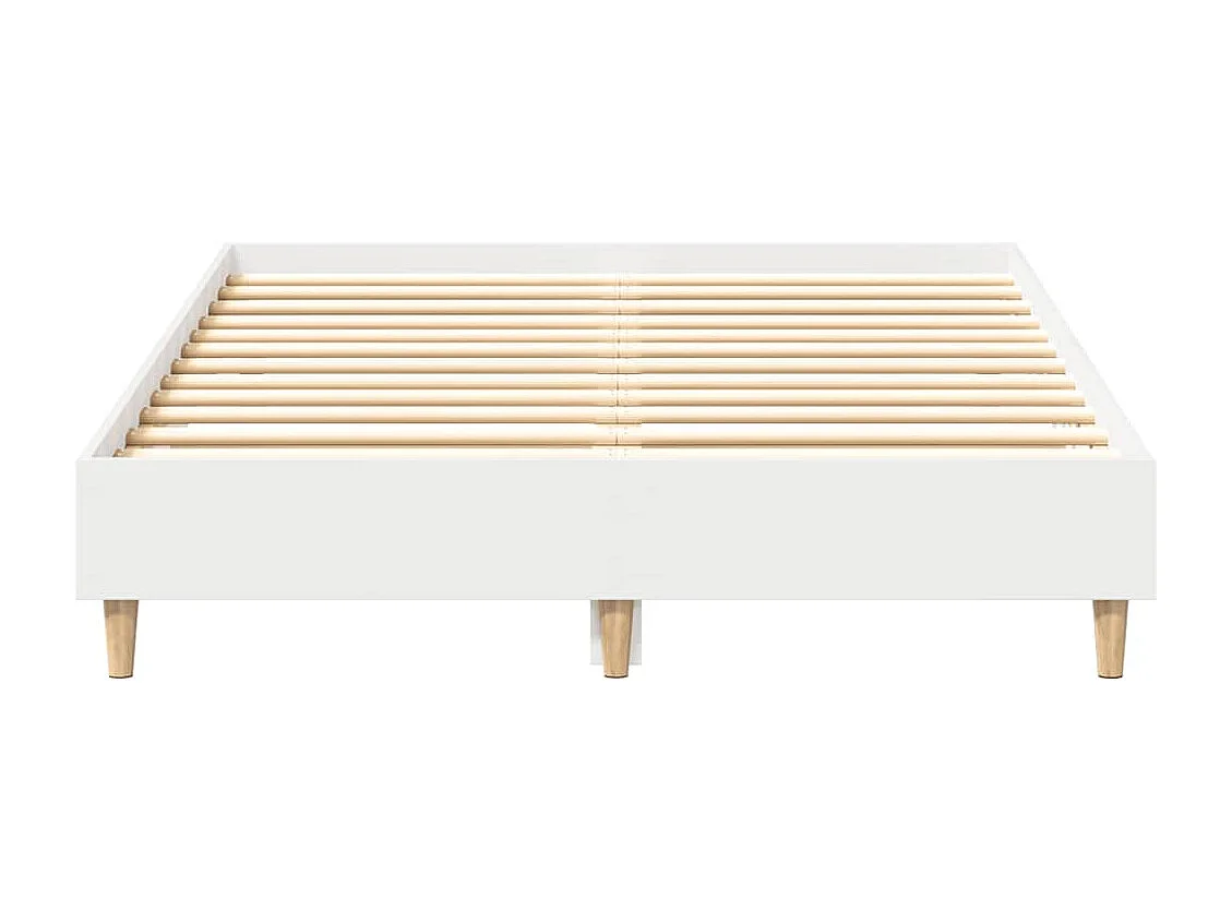 Letto per adulti | Letto singolo | Giroletto senza Materasso Bianco 120x200 cm Legno Multistrato