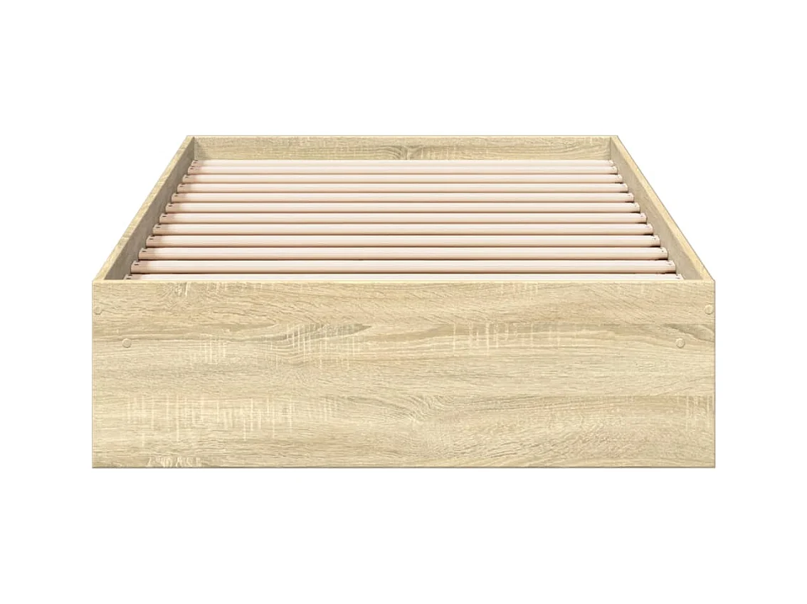 Lit simple | Lit adulte, enfant | Cadre de lit avec tiroirs chêne sonoma 90x190 cm