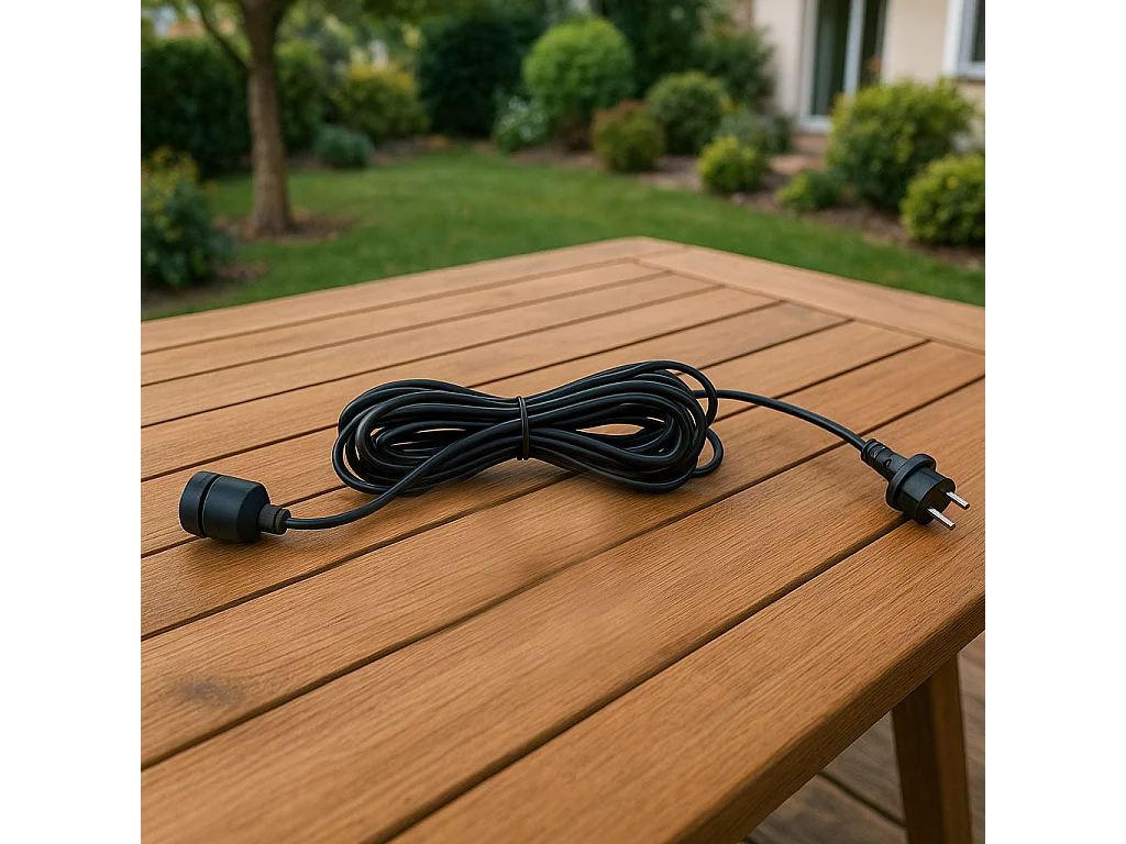 Câble extérieur à douille ENNA Noir Caoutchouc 5M