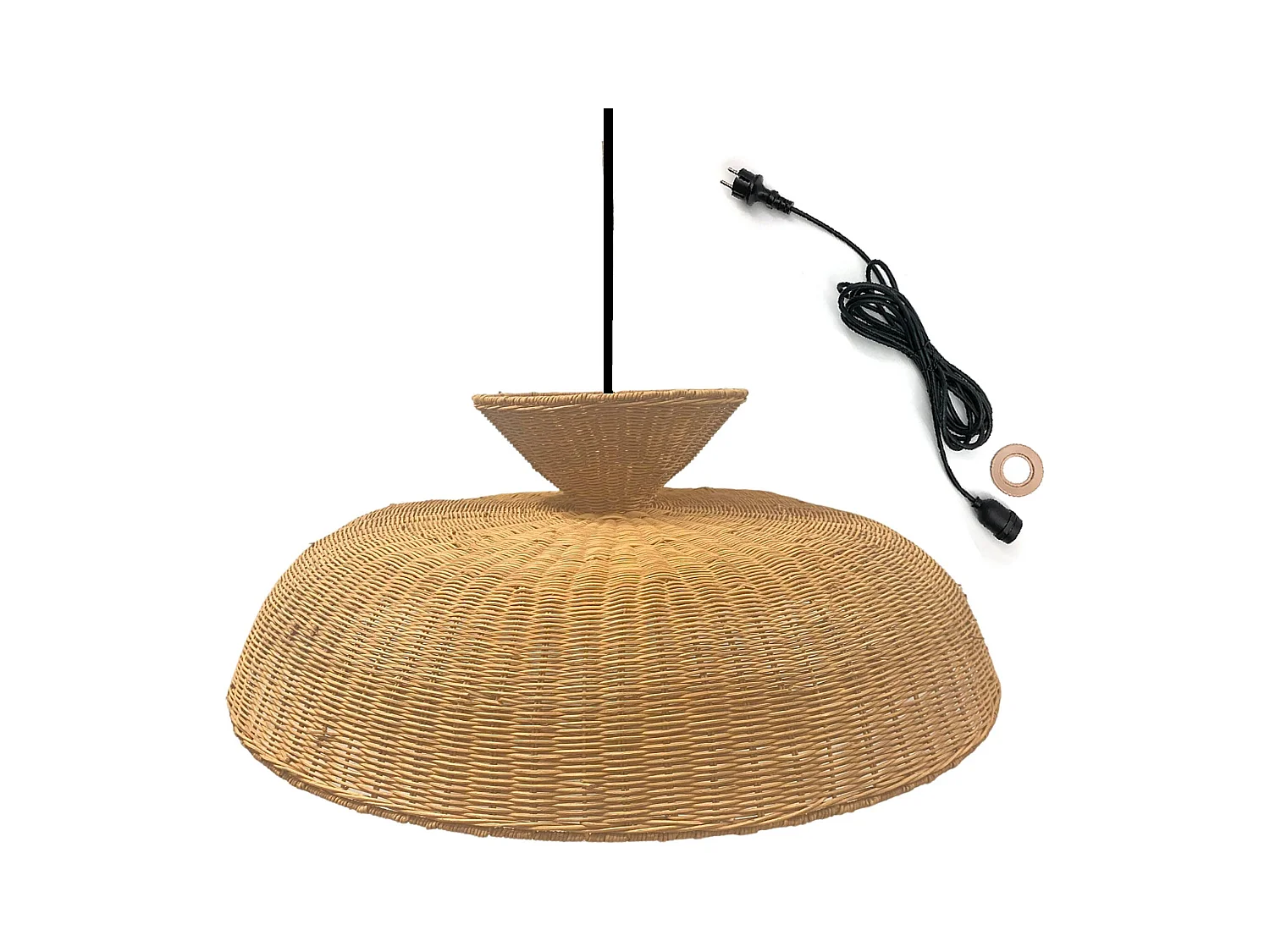 Suspension d'extérieur DARMA Beige Rotin D80 cm