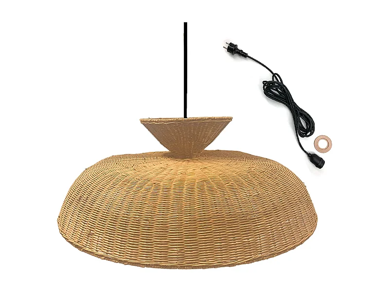 Suspension d'extérieur DARMA Beige Rotin D80 cm