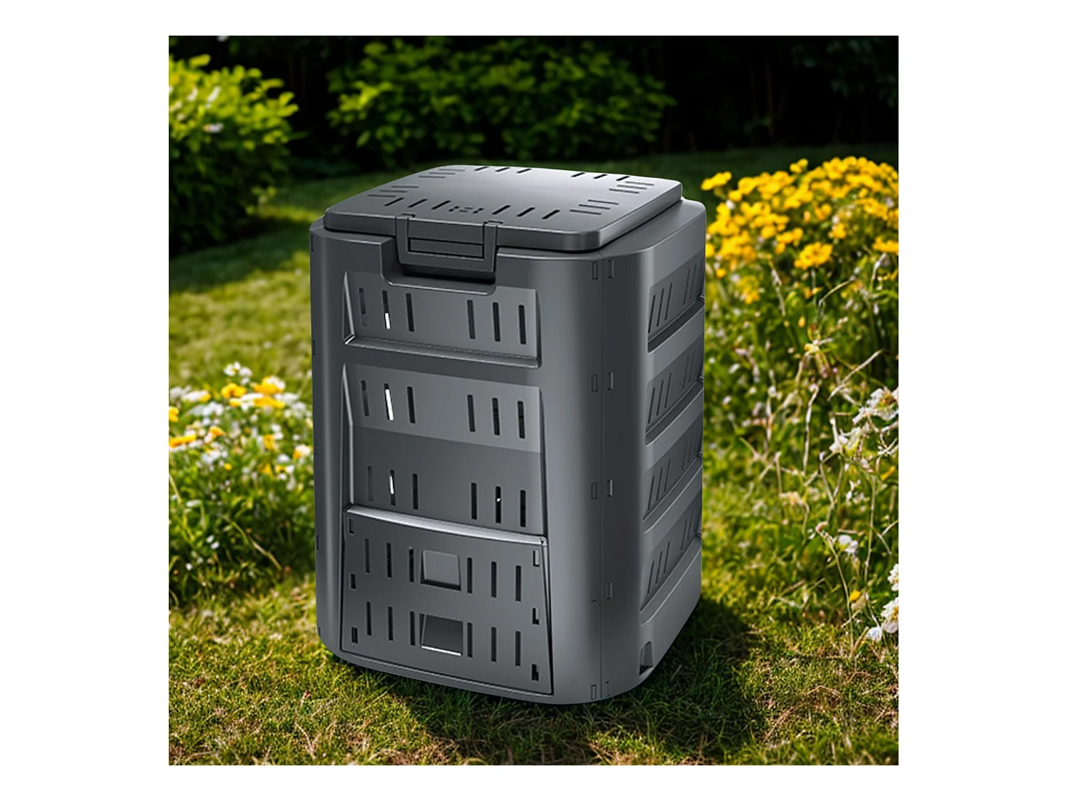 Composteur 220L COMPOGREEN 61x61x75cm