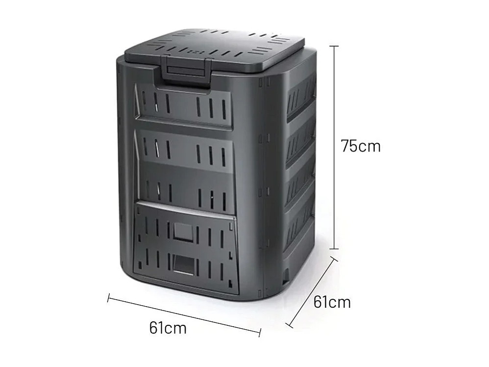 Composteur 220L COMPOGREEN 61x61x75cm