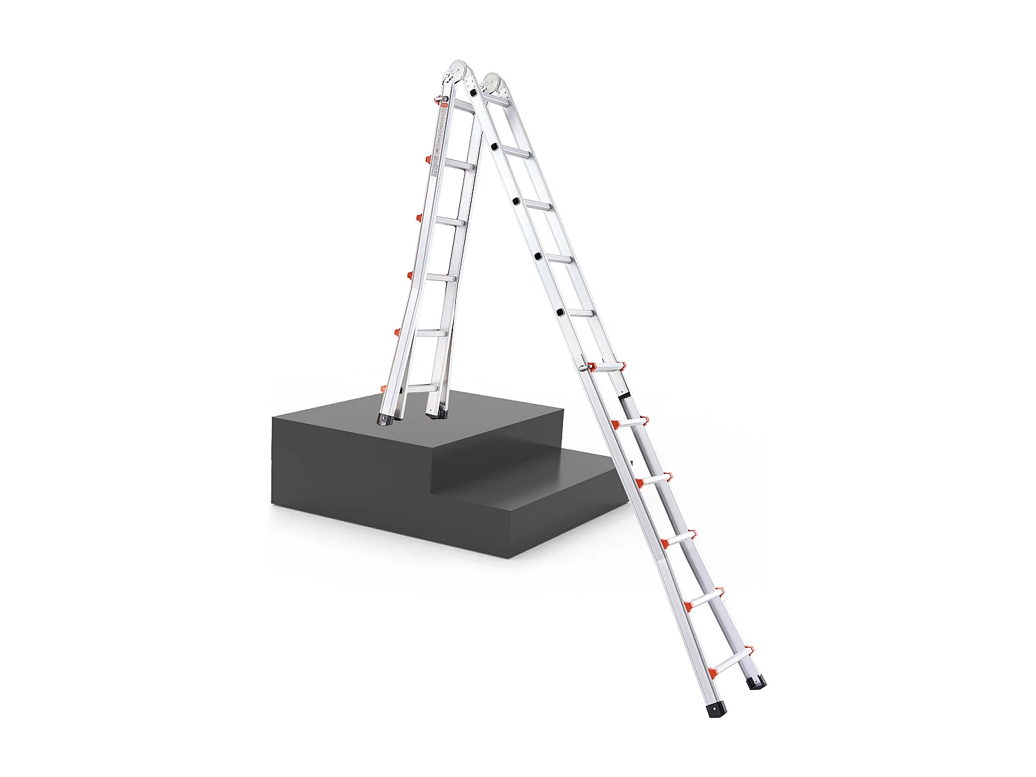 Échelle Télescopique SucceBuy, 6230 mm, à Cadre en A, Multifonction