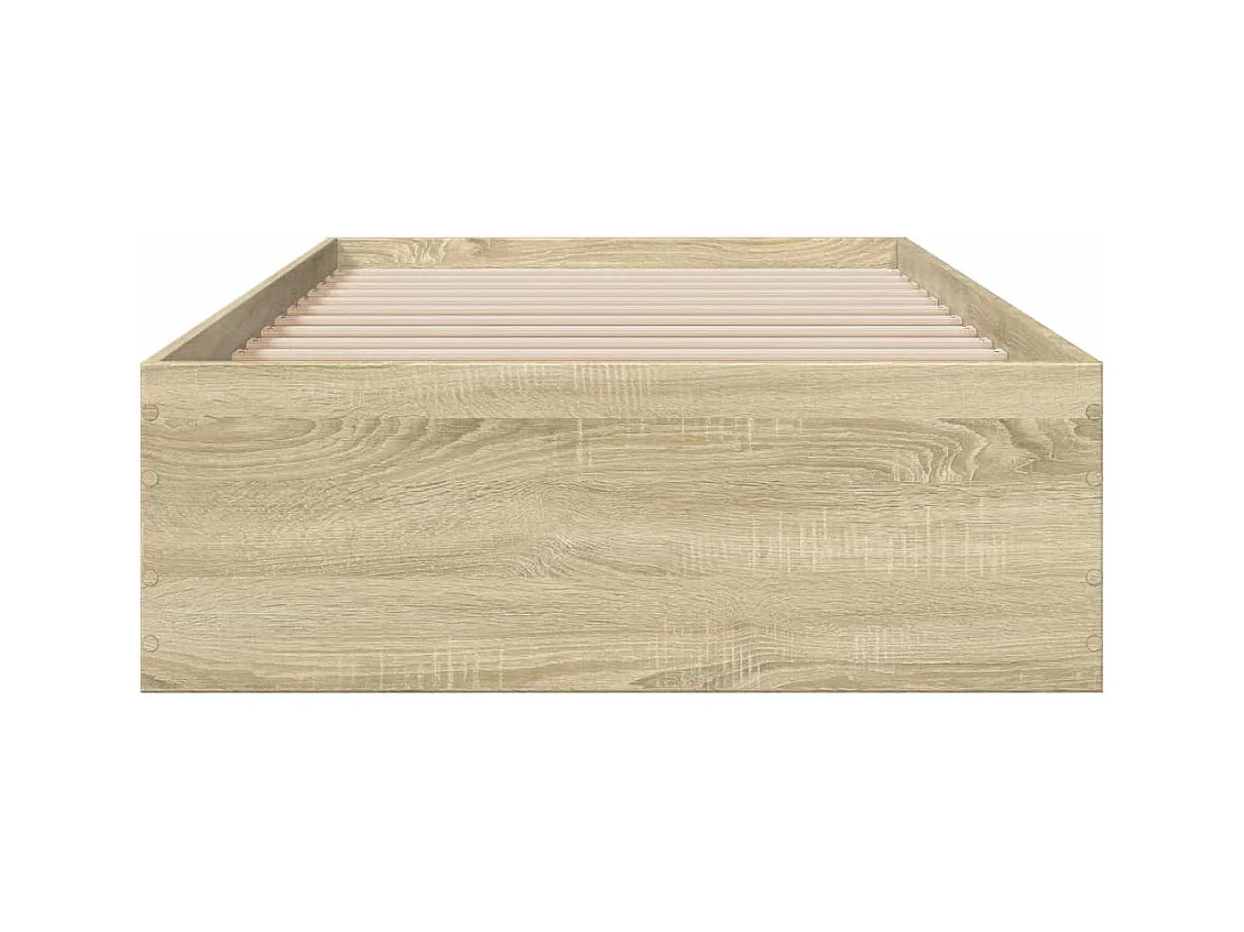Lit simple | Lit adulte, enfant | Cadre de lit avec tiroirs chêne sonoma 100x200 cm