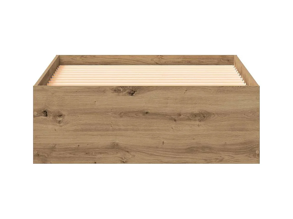 Lit simple | Lit adulte, enfant | Cadre de lit avec tiroirs chêne artisanal 90x190 cm