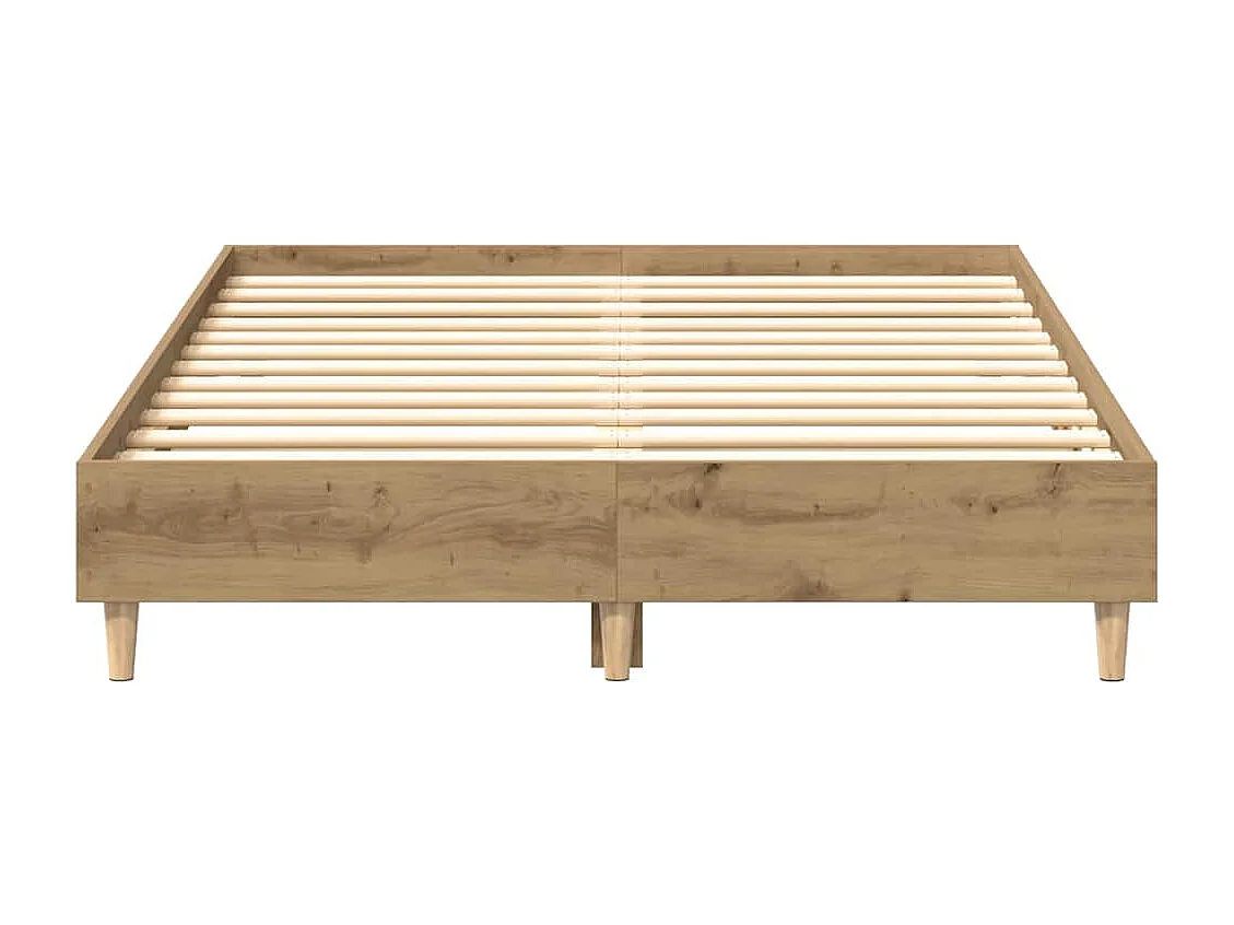 Lit double | Lit adulte | Cadre de lit chêne artisanal 135x190 cm