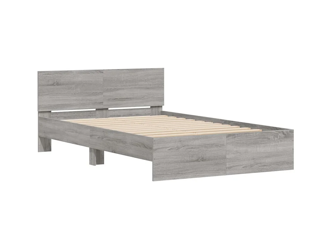 Lit simple | Lit adulte, enfant | Cadre de lit sonoma gris 120x190 cm