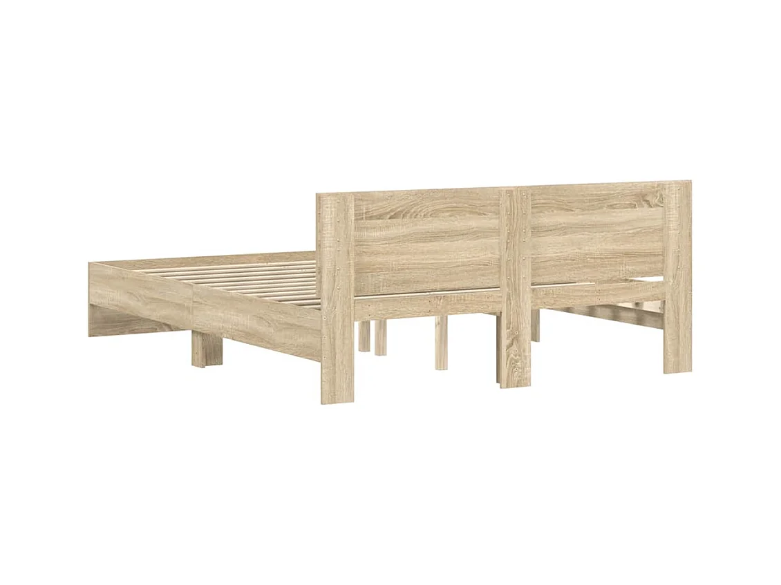 Lit double | Lit adulte | Cadre de lit chêne sonoma 140x200 cm