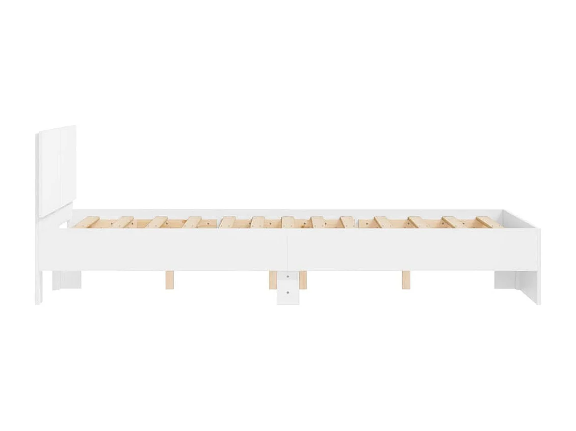 Lit simple | Lit adulte, enfant | Cadre de lit blanc 120x190 cm