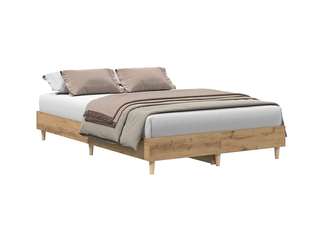 Lit simple | Lit adulte, enfant | Cadre de lit chêne artisanal 120x190 cm