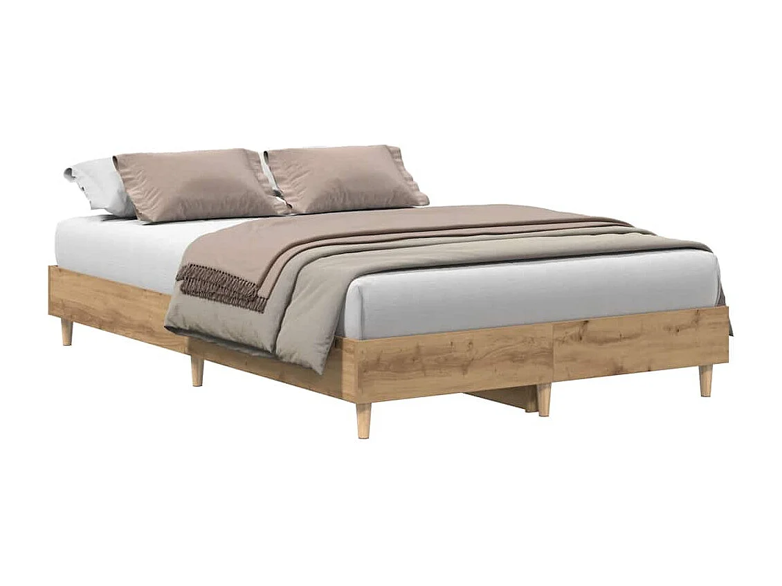 Letto per adulti | Letto singolo | Giroletto senza Materasso Rovere Artigianale 120x190 cm