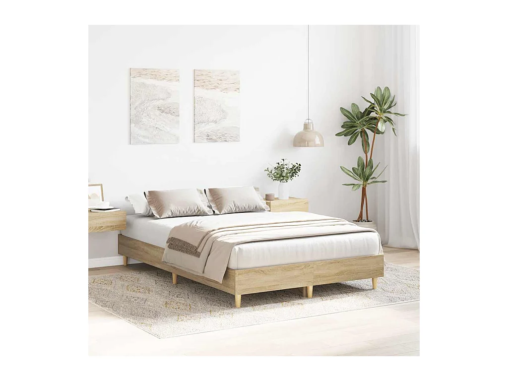 Lit simple | Lit adulte, enfant | Cadre de lit chêne sonoma 120x200 cm