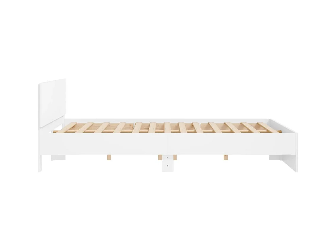Lit double | Lit adulte | Cadre de lit blanc 180x200 cm