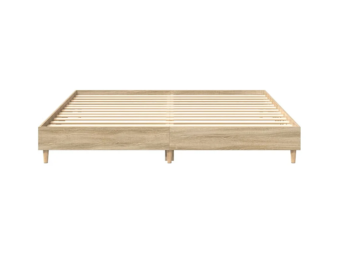 Lit double | Lit adulte | Cadre de lit chêne sonoma 180x200 cm