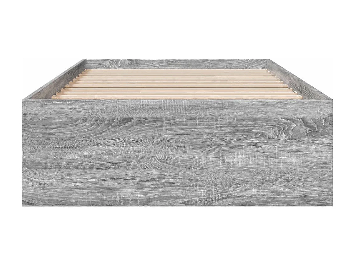 Lit simple | Lit adulte, enfant | Cadre de lit avec tiroirs sonoma gris 90x200 cm
