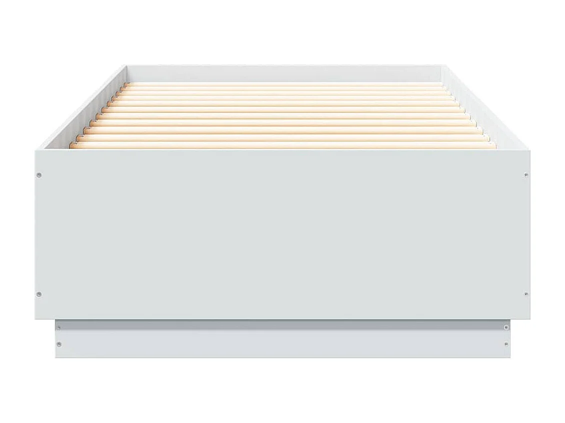 Lit simple | Lit adulte, enfant | Cadre de lit blanc 100x200 cm