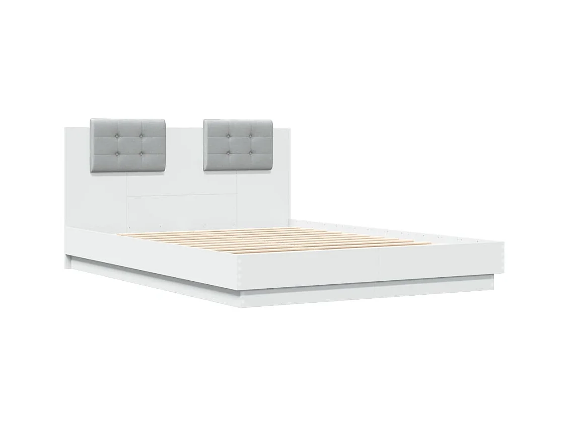 Lit double | Lit adulte | Cadre de lit blanc 150x200 cm