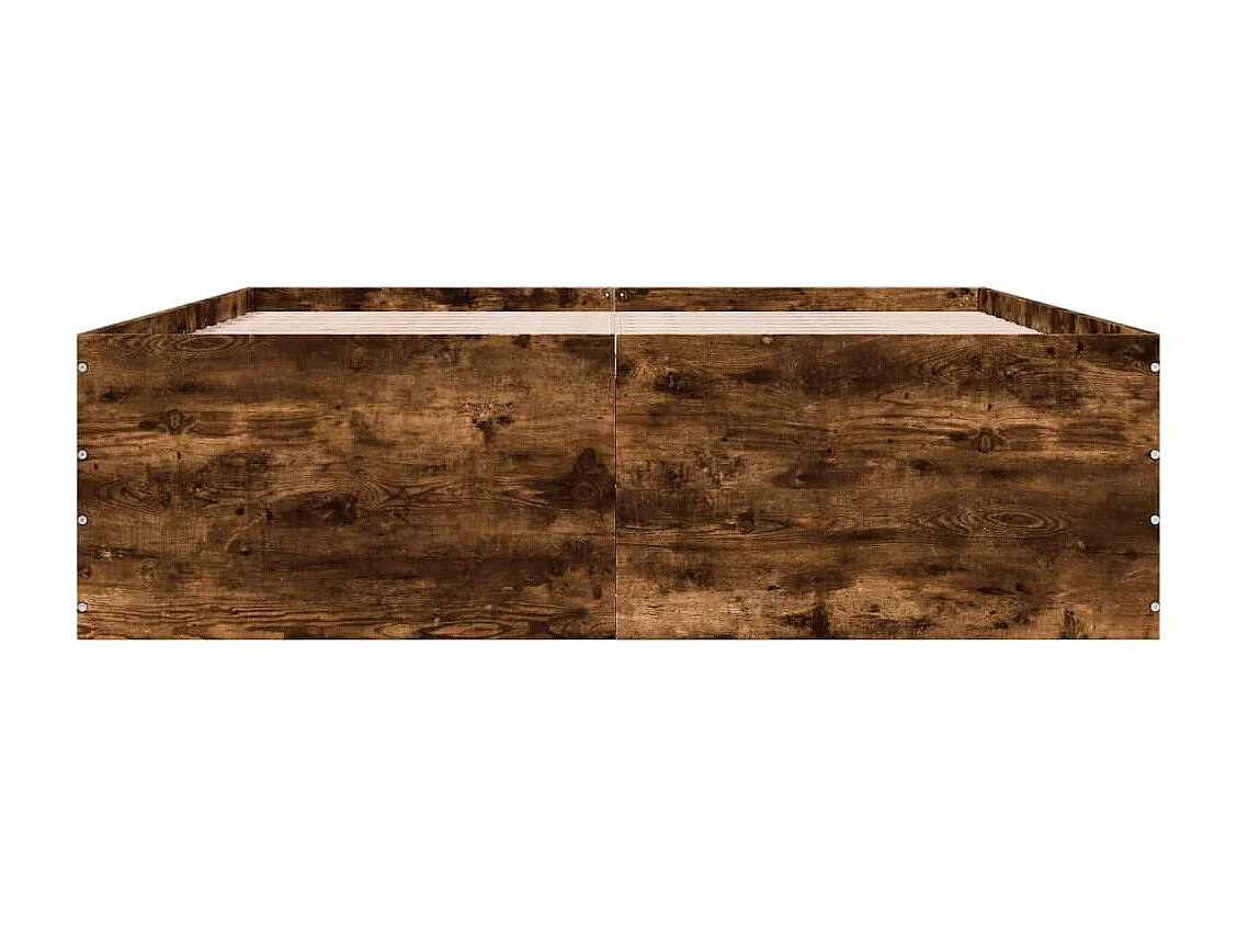 Lit double | Lit adulte | Cadre de lit chêne fumé 150x200 cm