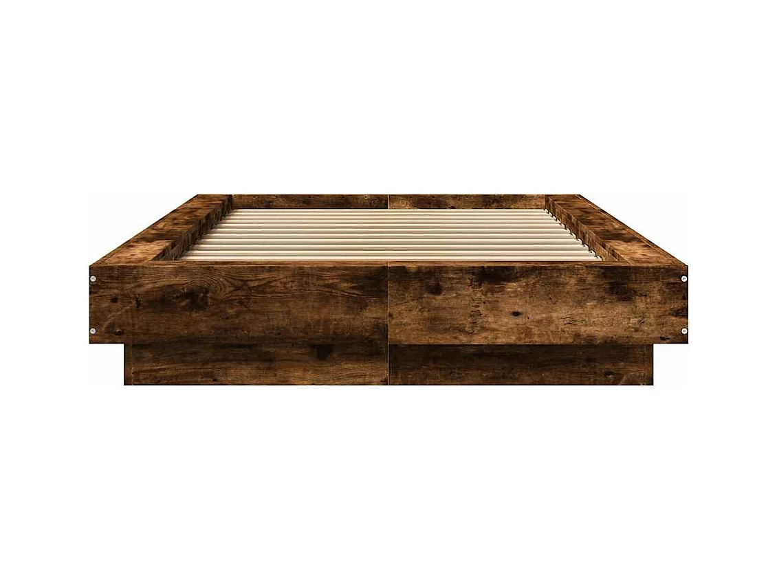 Lit simple | Lit adulte, enfant | Cadre de lit chêne fumé 100x200 cm
