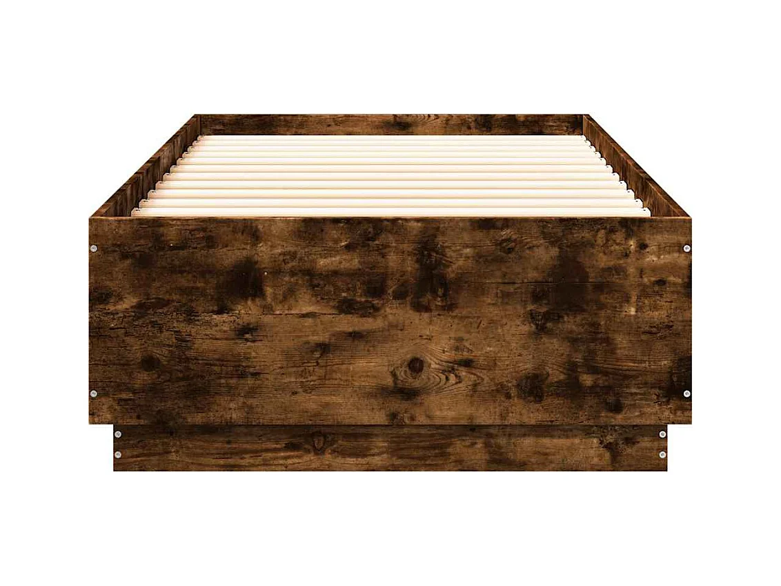 Lit simple | Lit adulte, enfant | Cadre de lit chêne fumé 100x200 cm