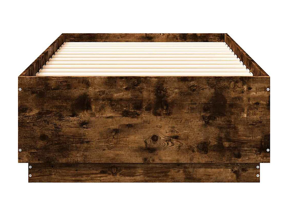 Lit simple | Lit adulte, enfant | Cadre de lit chêne fumé 100x200 cm