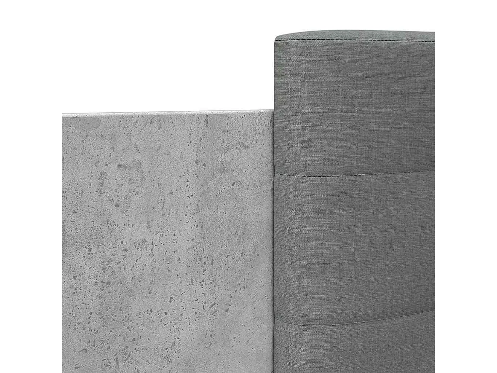 Lit simple | Lit adulte, enfant | Cadre de lit gris béton 90x200 cm