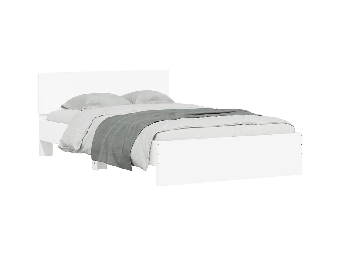 Lit double | Lit adulte | Cadre de lit avec LED blanc 135x190 cm