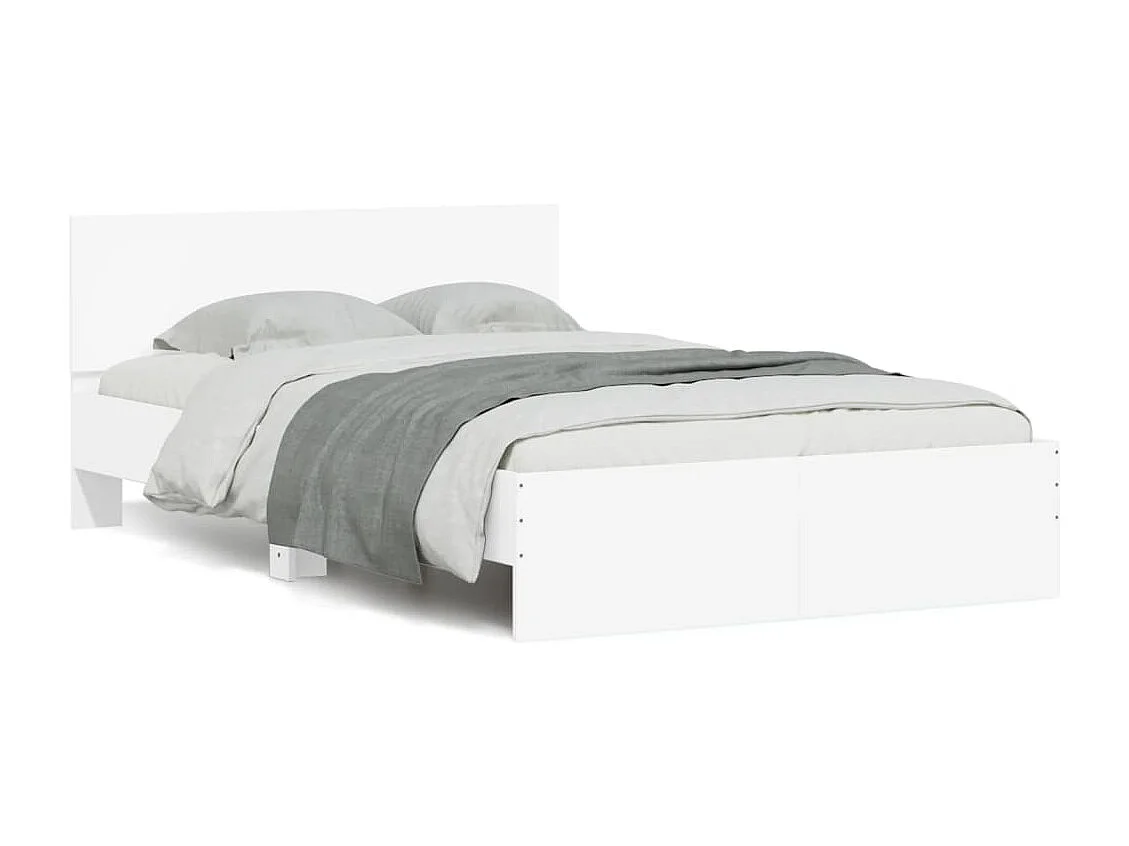 Lit double | Lit adulte | Cadre de lit avec LED blanc 135x190 cm