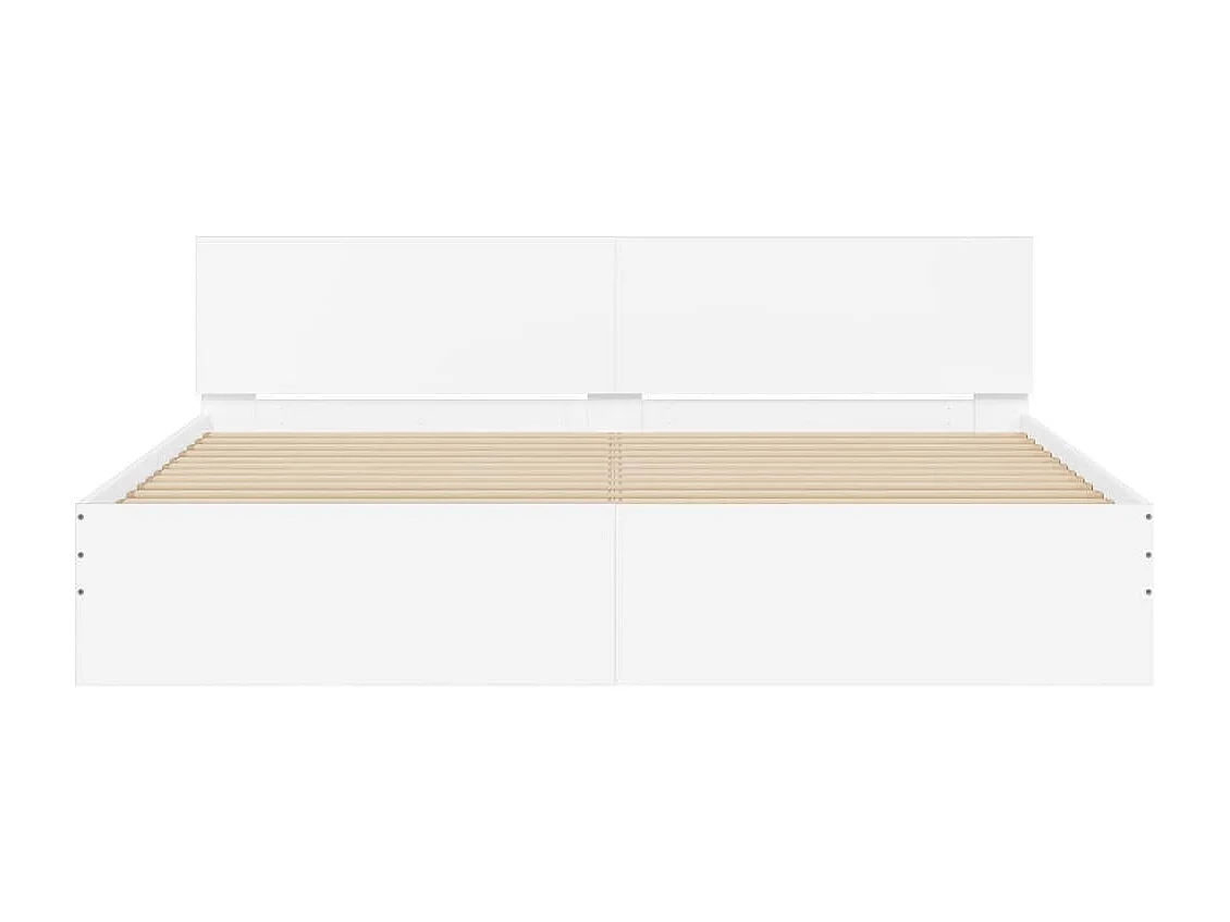 Lit double | Lit adulte | Cadre de lit avec LED blanc 180x200 cm