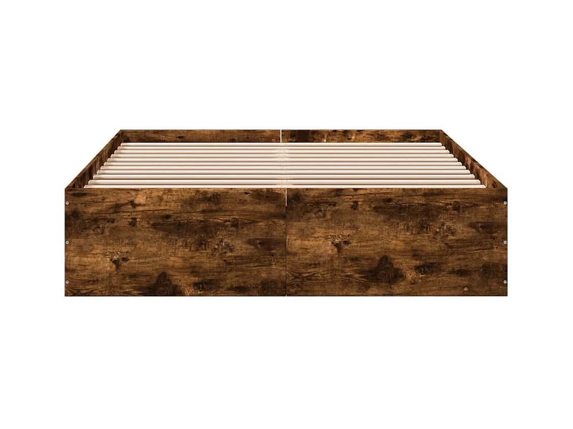 Lit simple | Lit adulte, enfant | Cadre de lit chêne fumé 120x190 cm