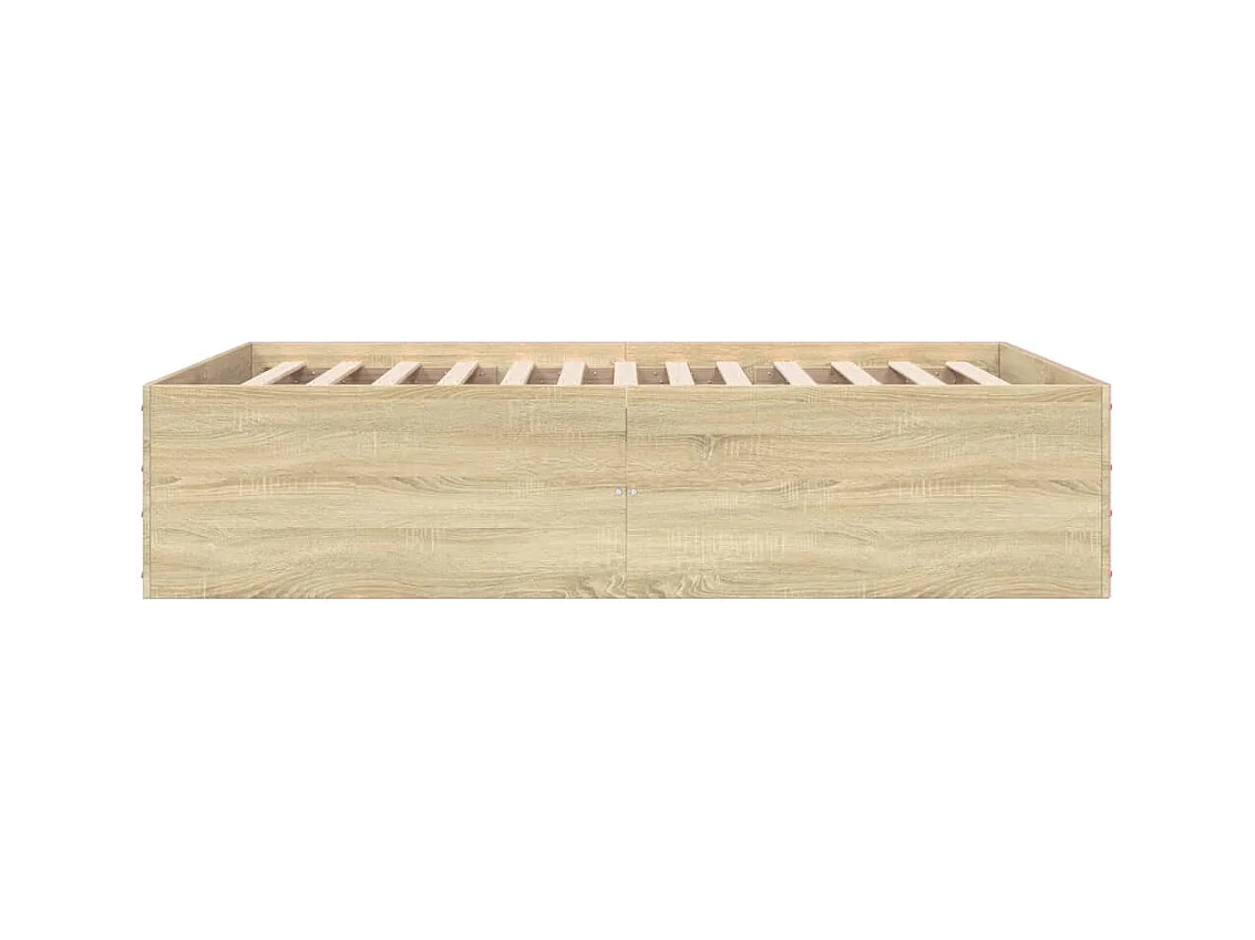 Lit simple | Lit adulte, enfant | Cadre de lit chêne sonoma 120x190 cm