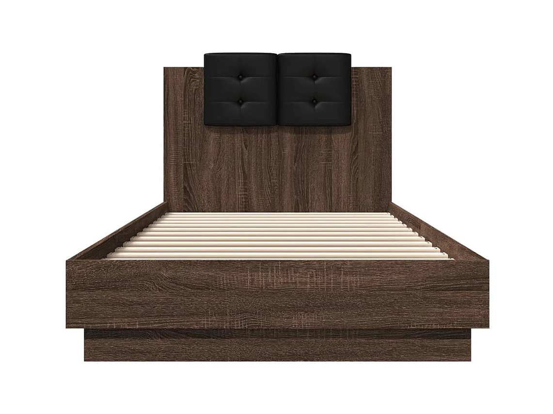 Lit simple | Lit adulte, enfant | Cadre de lit chêne marron 100x200 cm