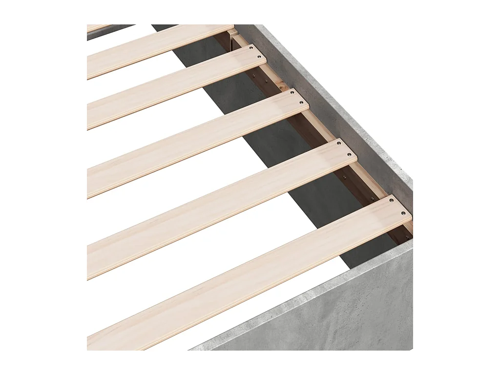 Lit double | Lit adulte | Cadre de lit gris béton 150x200 cm