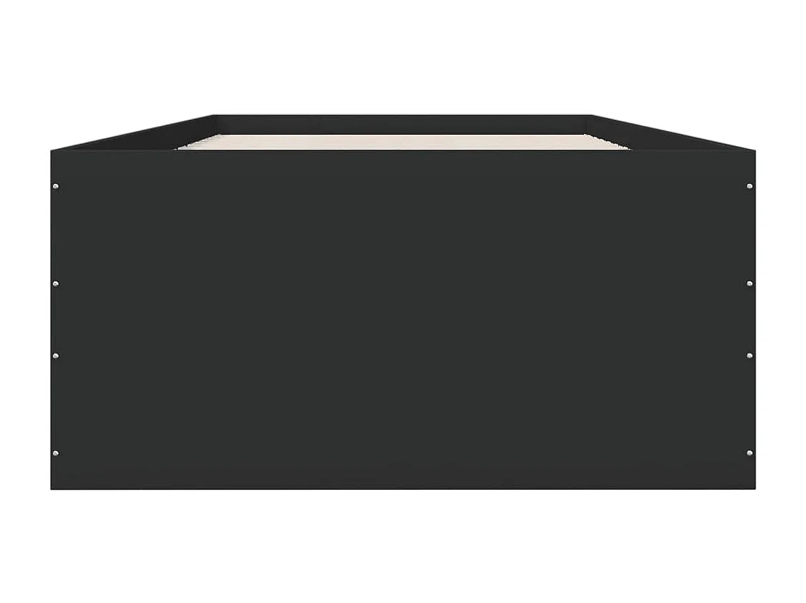 Lit simple | Lit adulte, enfant | Cadre de lit noir 75x190 cm