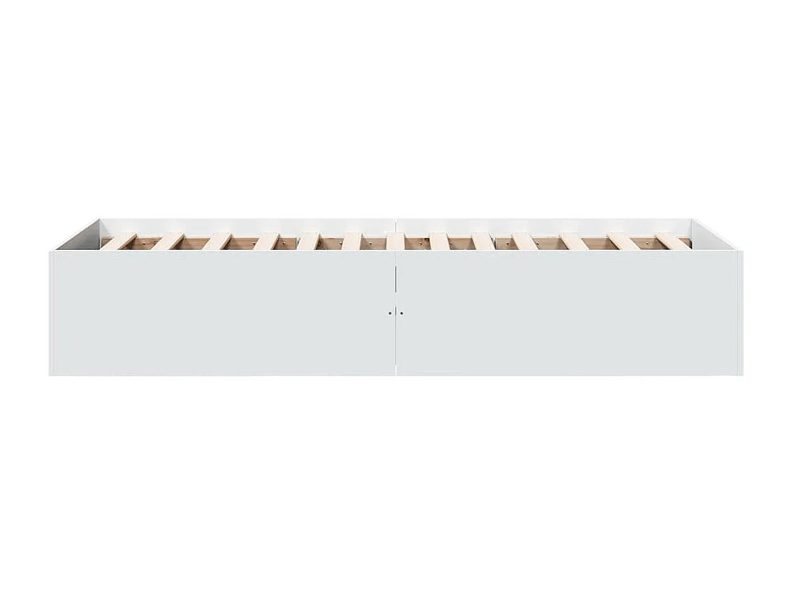 Lit simple | Lit adulte, enfant | Cadre de lit blanc 100x200 cm