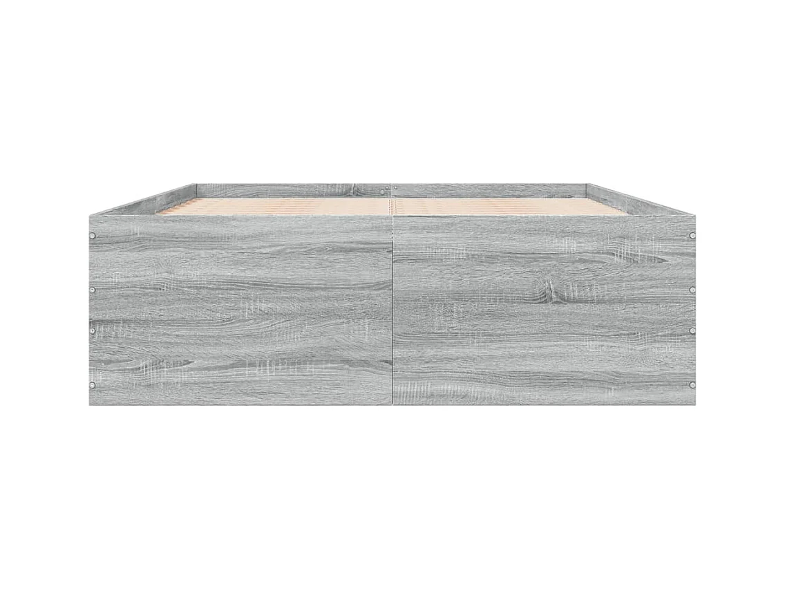 Lit simple | Lit adulte, enfant | Cadre de lit sonoma gris 120x200 cm